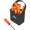 Wera Kraftform 2go 100 Schraubendreher-Bit-Set, 11-teilig, Phillips, Pozidriv, Torx, 25 mm Bits, mit Rapidaptor Bithalter und Textiltasche 05004310001