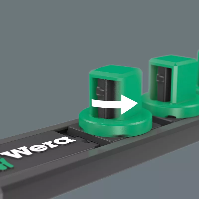 Wera Steckschlüssel Magnetleiste A Imperial 1/4 Zoll Antrieb, 4 Halter, 05005420001