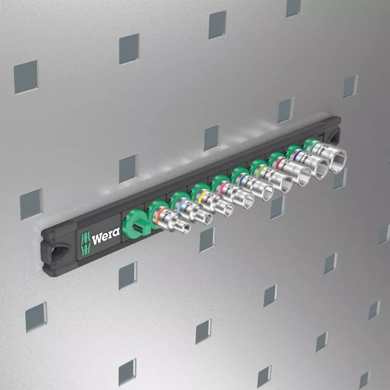 Wera Steckschlüssel Magnetleiste A Imperial 1/4 Zoll Antrieb, 4 Halter, 05005420001