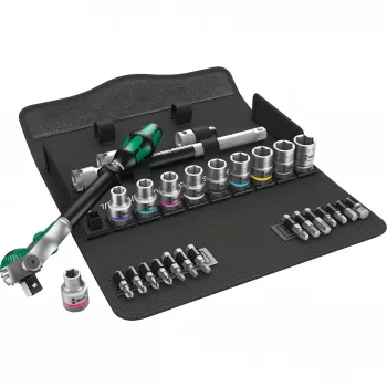 WERA Zyklop Speed Ratschen-Set 1/2 inch + Nüsse, 28-teilig