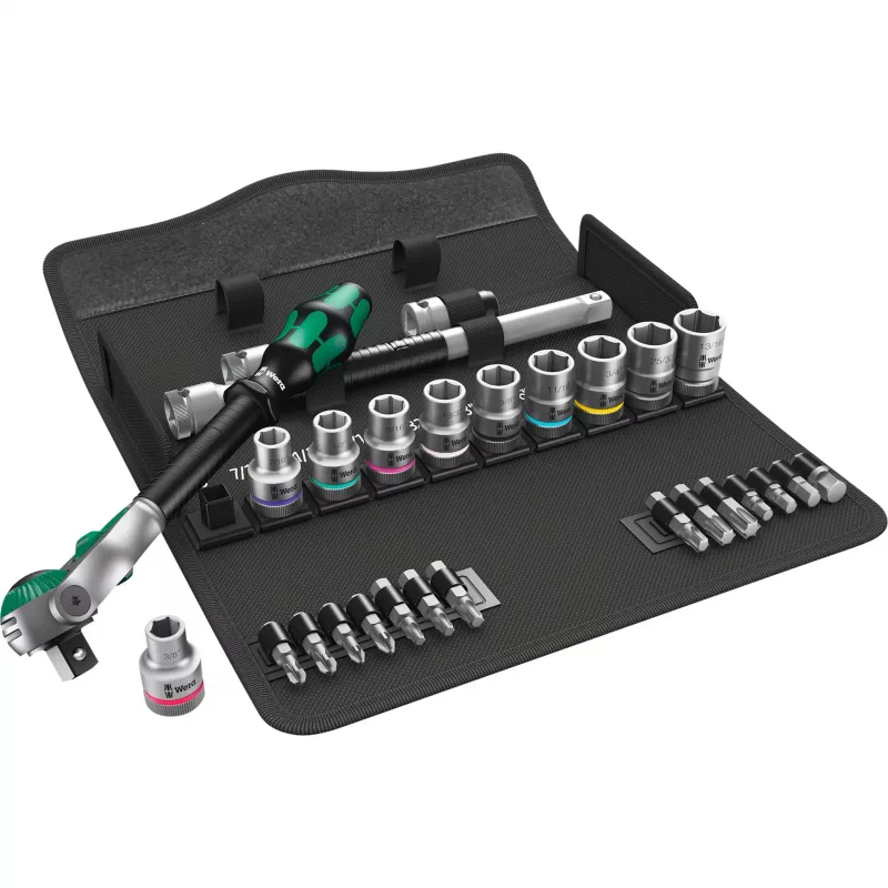 WERA Zyklop Speed Ratschen-Set 1/2 inch + Nüsse, 28-teilig