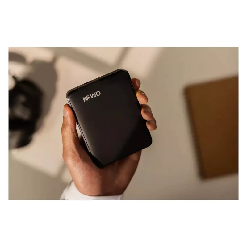 Western Digital Elements Tragbare 5TB USB-C externe Festplatte (Schwarz)