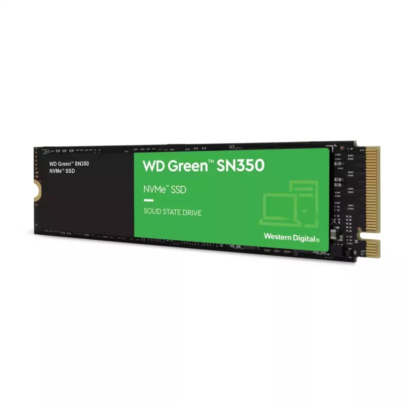 Western Digital WD Green SN350 480GB M.2 2280 PCIe NVMe SSD - Lesen 2400 MB/s, Schreiben 1650 MB/s
