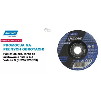 WHEEL STAND PRO Schleifscheibe Norton Vulcan 125 x 6,4 A30S