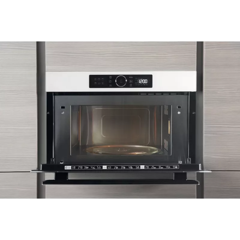 Whirlpool AMW 730 WH Einbau-Mikrowelle mit Grill, 31 L, 1000 W, Weiß
