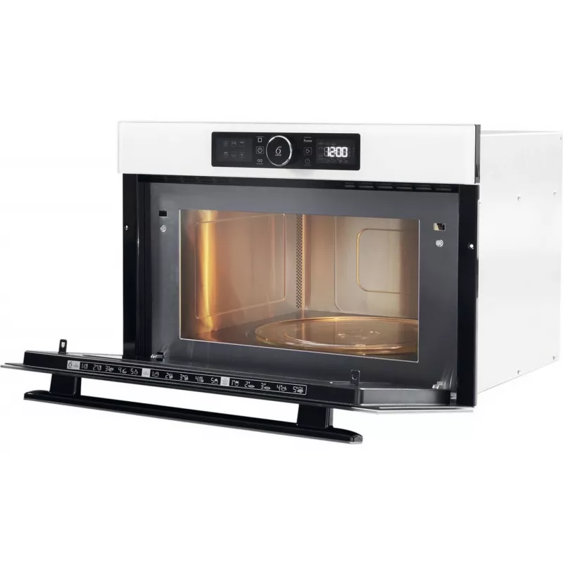 Whirlpool AMW 730 WH Einbau-Mikrowelle mit Grill, 31 L, 1000 W, Weiß