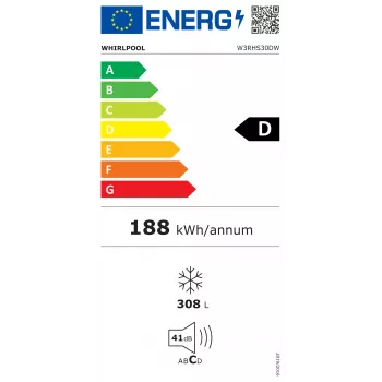 Whirlpool W3RHS30DW Gefrierschrank Truhe 308L, Energieklasse D, Weiß, freistehend mit LED-Display