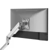 White Shark AKHENATEN-II GMS-3212 Dual-Monitor-Halterung – Gasfeder, Tischklemme/Tischdurchführung, 17-32 Zoll, 9kg pro Arm, Schwarz