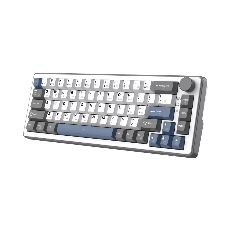 White Shark EXCALIBUR M Mechanische Tastatur (GK-009251) mit Outemu Blue Switches, RGB-Beleuchtung, US-Layout, Weiß