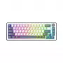 White Shark EXCALIBUR M Mechanische Tastatur (GK-009251) mit Outemu Blue Switches, RGB-Beleuchtung, US-Layout, Weiß
