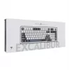 White Shark EXCALIBUR-W Mechanische Gaming-Tastatur, 75% Layout, KTT Wine Red Hot-Swap, Per-Key RGB, Kabelgebunden, Weiß