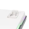 White Shark EXCALIBUR-W Mechanische Gaming-Tastatur, 75% Layout, KTT Wine Red Hot-Swap, Per-Key RGB, Kabelgebunden, Weiß