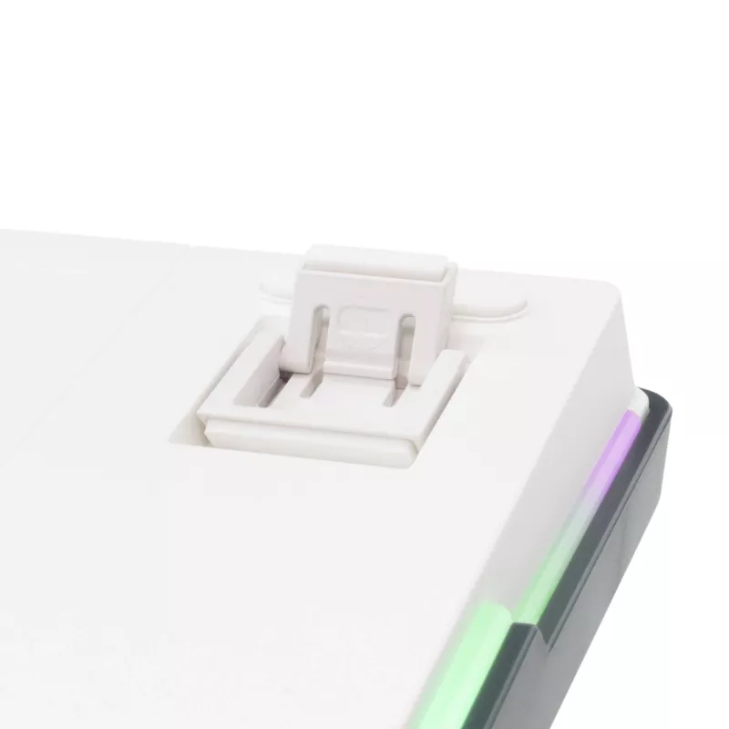 White Shark EXCALIBUR-W Mechanische Gaming-Tastatur, 75% Layout, KTT Wine Red Hot-Swap, Per-Key RGB, Kabelgebunden, Weiß