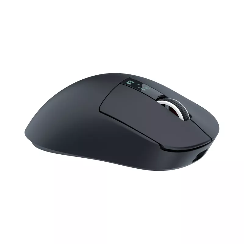 White Shark GAWAIN-B Kabellose Gaming-Maus, 12000 DPI, 500 mAh, 56 g, Schwarz