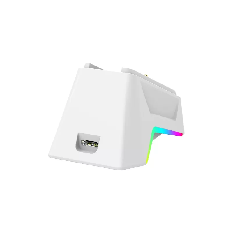 White Shark GAWAIN-W Kabellose Gaming-Maus – 12000 DPI, 500mAh Akku, 56g, Weiß