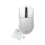 White Shark GAWAIN-W Kabellose Gaming-Maus – 12000 DPI, 500mAh Akku, 56g, Weiß