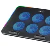 White Shark ICE BLADE GCP-96 Dual-Lüfter Laptop-Kühlpad mit blauer LED, unterstützt bis zu 17 Zoll, 5 einstellbare Positionen