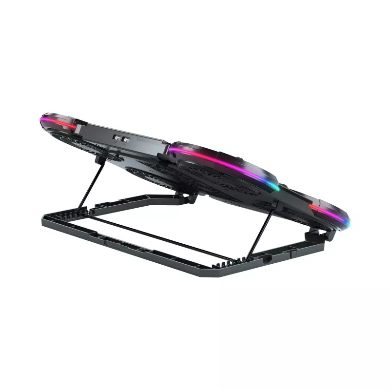 White Shark ICE STORM GCP-6 Laptop-Kühlpad, 2x125-mm-Lüfter, blaue LED, USB, bis 17 Zoll