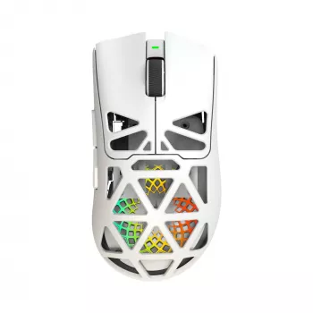 White Shark MORIEN WGM-5025 Kabelgebundene Gaming-Maus, bis zu 12800 DPI, RGB, Weiß