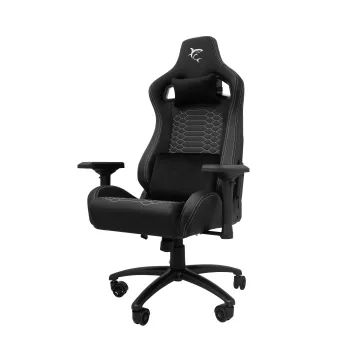 White Shark PHOENIX Gaming Chair Black – Ergonomischer PU-Lederstuhl mit verstellbarer Rückenlehne, Gaslift Klasse 4, Belastbarkeit 120 kg