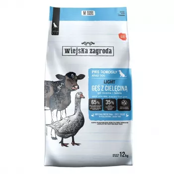 Wiejska Zagroda Light Goose with Veal Trockenfutter für Hunde 12kg