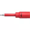Wiha 43024 Isolierter Umschaltknarren- und Steckschlüsselsatz, 1/2 Zoll Antrieb, 21-teilig, VDE-zertifiziert, Rot/Gelb
