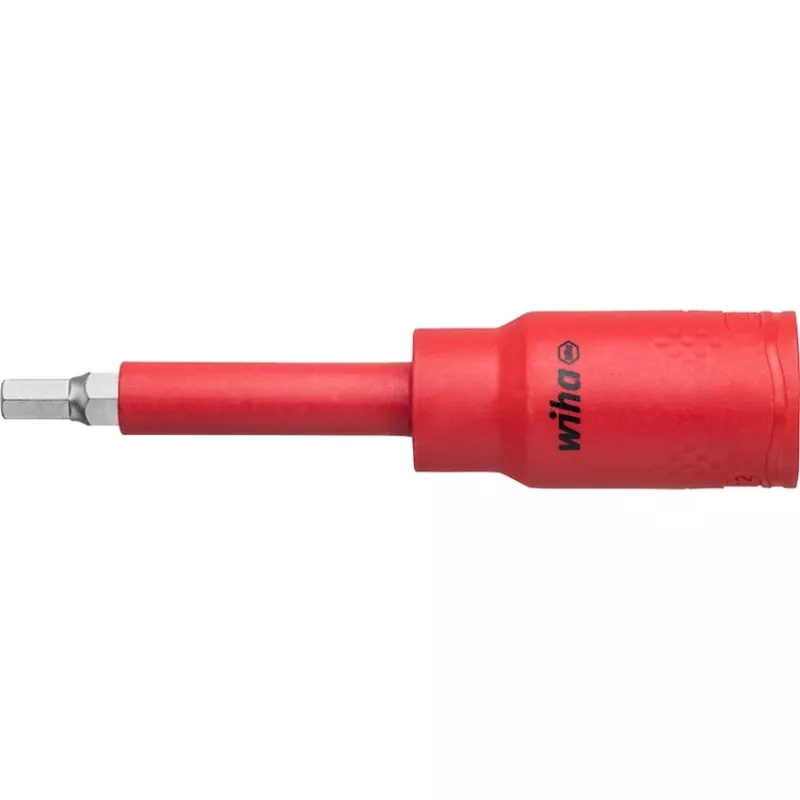 Wiha 43024 Isolierter Umschaltknarren- und Steckschlüsselsatz, 1/2 Zoll Antrieb, 21-teilig, VDE-zertifiziert, Rot/Gelb