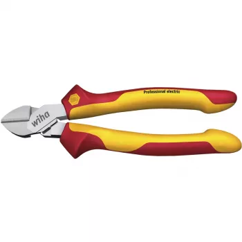 Wiha 43458 Professional electric Seitenschneider 200 mm, VDE-isoliert, Rot/Gelb