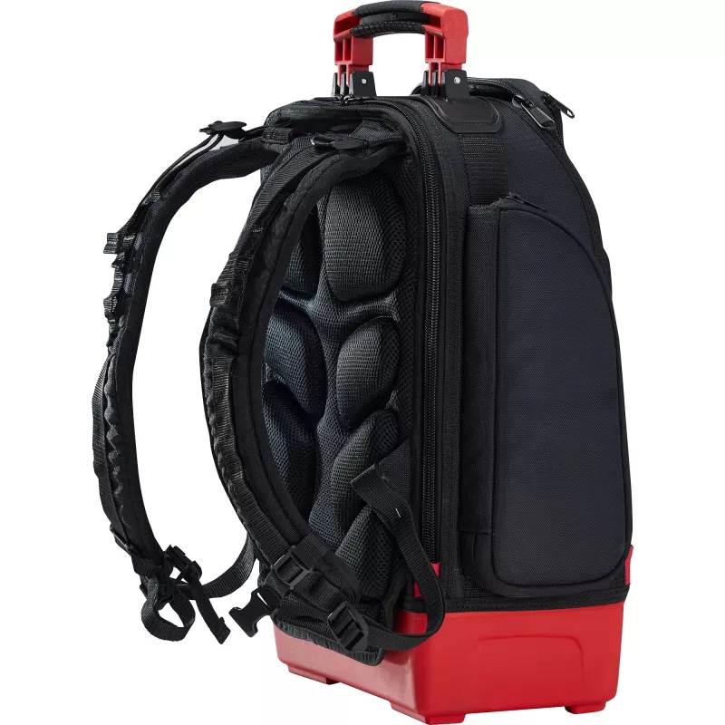Wiha 45528 Elektriker-Werkzeugrucksack-Set, 28-teilig, 385 x 260 x 530 mm, Schwarz/Rot