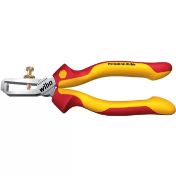 WIHA Professional Electric Automatische Abisolierzange 0,08-16 mm² (28-5 AWG), Rot/Gelb, 160 mm