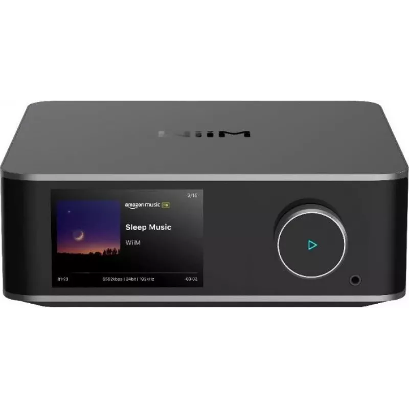 WiiM Ultra Dark Grey - Hi-Res Music Streamer & Network Audio Player mit Vorverstärker, HDMI ARC, Phono MM