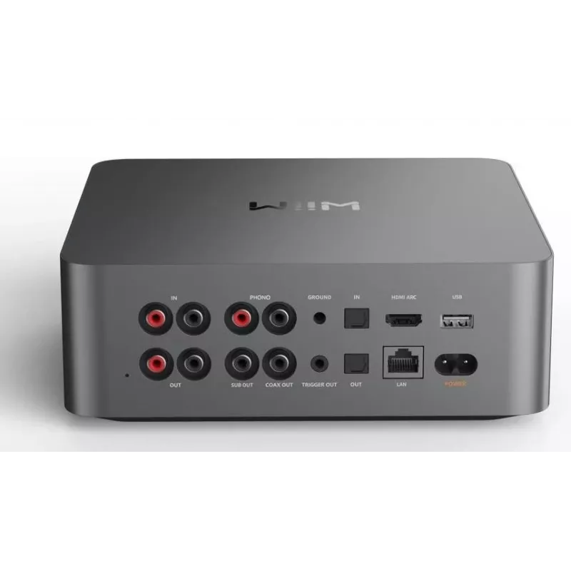 WiiM Ultra Dark Grey - Hi-Res Music Streamer & Network Audio Player mit Vorverstärker, HDMI ARC, Phono MM