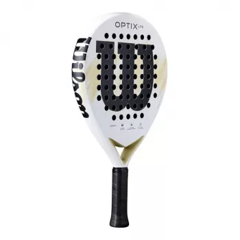 Wilson Optix V2 Lite Padel-Schläger - Tropfenform, weicher EVA-Kern, Fiberglas-Oberfläche, Schwarz/Grün