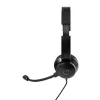 WINX CALL Clear 3,5-mm-Headset, kabelgebunden, On-Ear, mit Geräuschunterdrückungsmikrofon, Lautstärkeregler, Kunstlederpolster - Schwarz