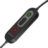 WINX CALL Pro 2 Mono AI Noise Cancelling Headset mit Kabel USB-A, drehbarem Mikrofonarm, Inline-Bedienelementen, weichem Ohrpolster aus PU-Leder, Schwarz