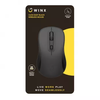 WINX CLICK Easy 1600DPI 2.4GHz kabellose Maus - Schwarz