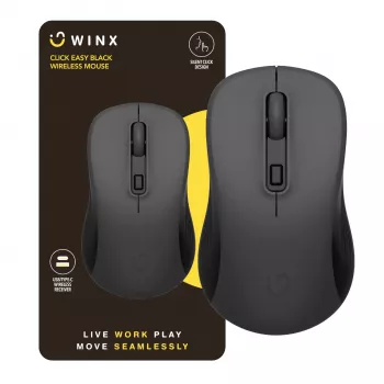 WINX CLICK Easy 1600DPI 2.4GHz kabellose Maus - Schwarz