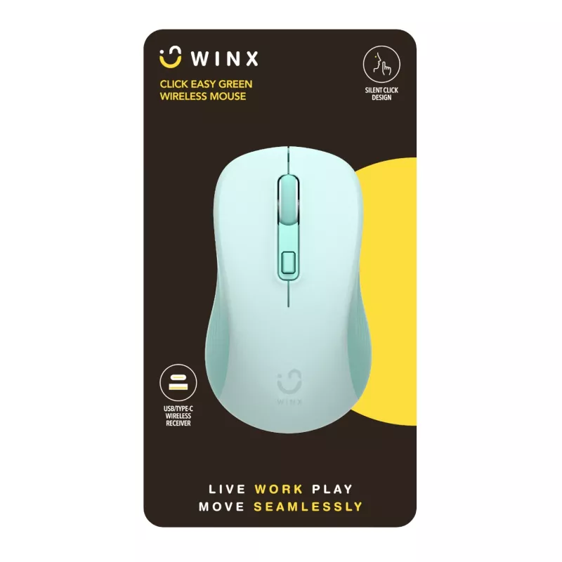 WINX CLICK Easy 1600DPI 2.4GHz kabellose Maus - Grün