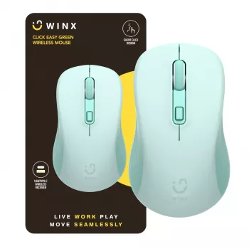 WINX CLICK Easy 1600DPI 2.4GHz kabellose Maus - Grün