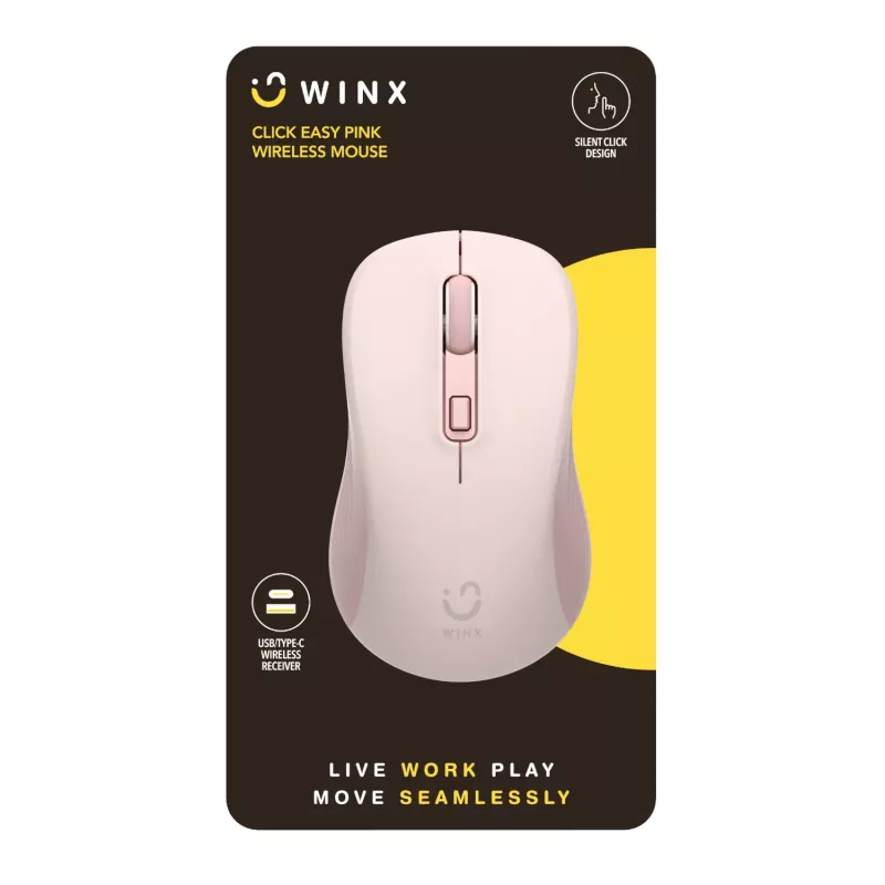 WINX CLICK Easy 1600DPI 2.4GHz Funkmaus - Pink