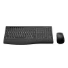 WINX DO Business Hintergrundbeleuchtete kabellose Tastatur- und Maus-Kombination - Vollformat, wiederaufladbar, leise Scherentasten, einstellbare DPI, USB-C-Laden, Schwarz