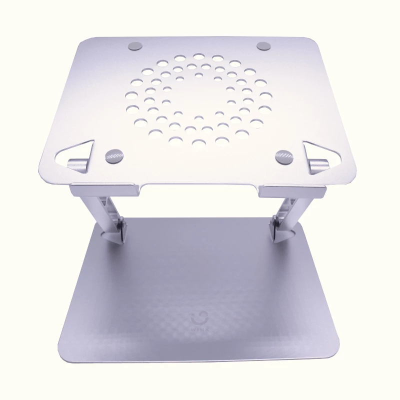 WINX DO Ergo Mehrfach verstellbarer Laptop-Ständer, Aluminium, Silber, 10-17 inch, faltbar, höhen- und neigungswinkelverstellbar