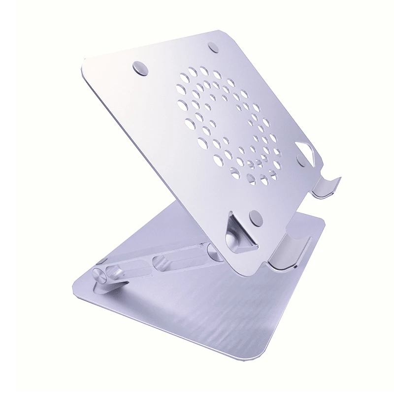 WINX DO Ergo Mehrfach verstellbarer Laptop-Ständer, Aluminium, Silber, 10-17 inch, faltbar, höhen- und neigungswinkelverstellbar