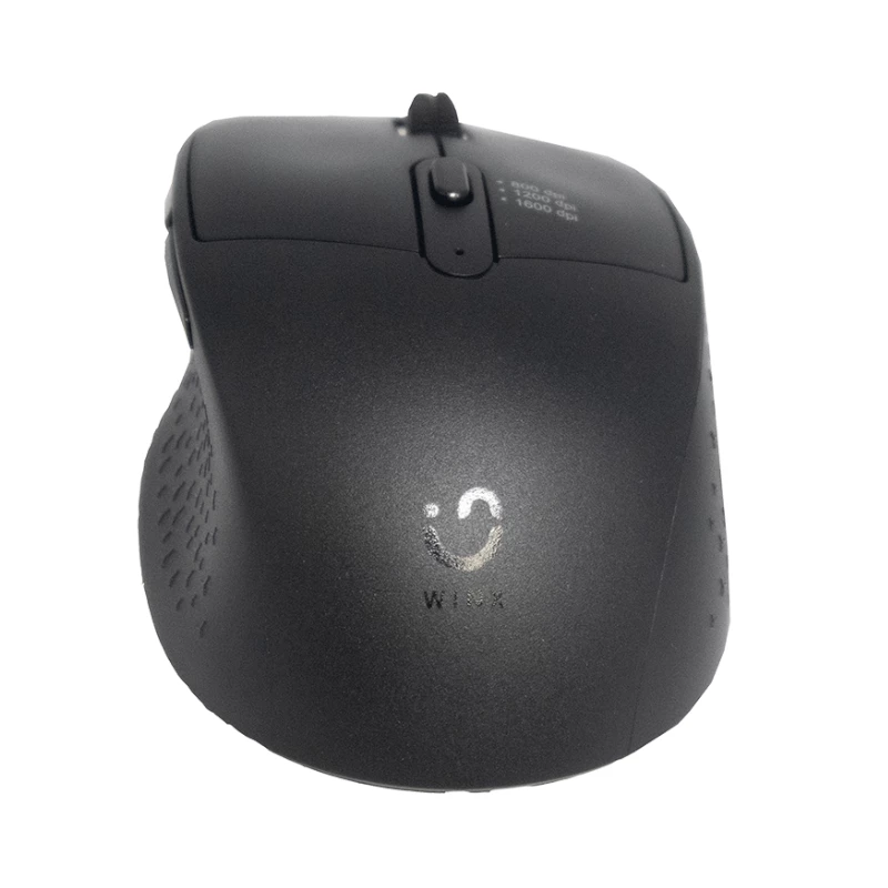 WINX DO Simple Wireless Mouse WX-KB102, 2,4 GHz, optische 3-Tasten-Maus, 1600 DPI, beidhändig, Schwarz