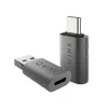 WINX LINK Simple Type-C- und USB-Adapter-Kombination – USB-C-Stecker auf USB-A-Buchse & USB-A-Stecker auf USB-C-Buchse, USB 2.0, 480 Mbit/s, Space Grau