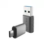 WINX LINK Simple Type-C- und USB-Adapter-Kombination – USB-C-Stecker auf USB-A-Buchse & USB-A-Stecker auf USB-C-Buchse, USB 2.0, 480 Mbit/s, Space Grau