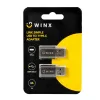 WINX LINK Simple USB-auf-Type-C-Adapter Doppelpack (USB-A-Stecker auf USB-C-Buchse, 5Gbit/s, 15W, Space Grey, 2er-Pack)