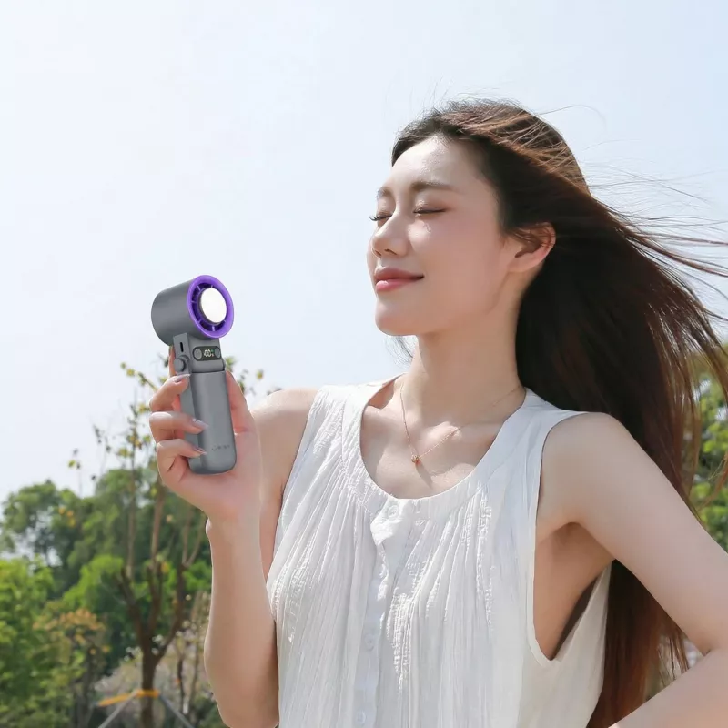 WINX MOVE Cool High-Speed Handheld Fan - 10.000 U/min, 3 Geschwindigkeiten, USB-C wiederaufladbar, 2000 mAh, Weiß