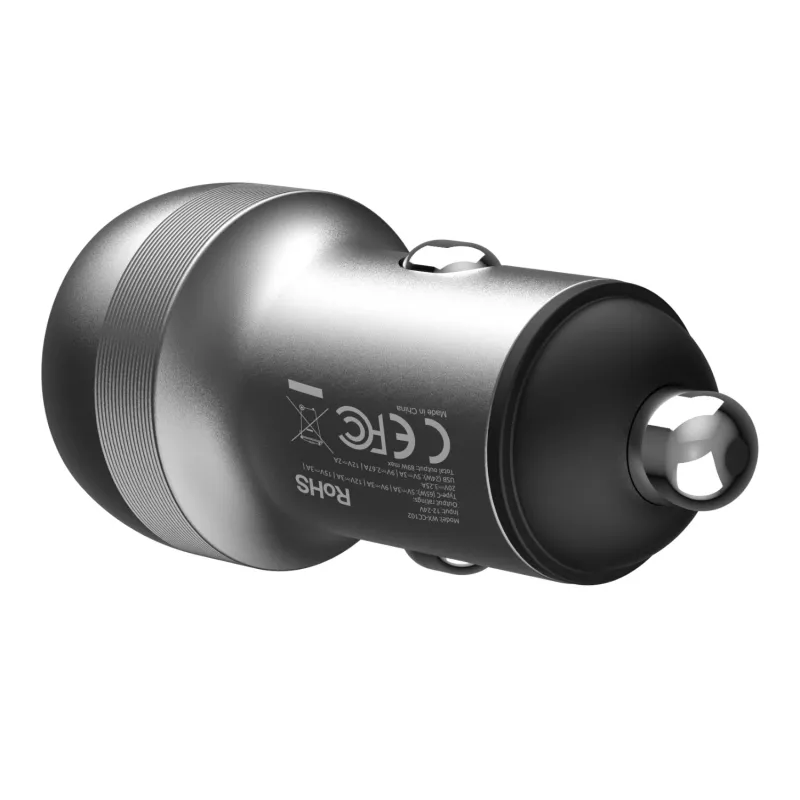 WINX POWER Fast 89W Auto-Ladegerät - USB-C PD 67W + USB-A QC 18W, Schwarz