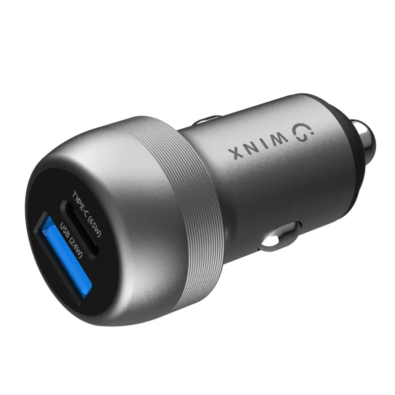 WINX POWER Fast 89W Auto-Ladegerät - USB-C PD 67W + USB-A QC 18W, Schwarz